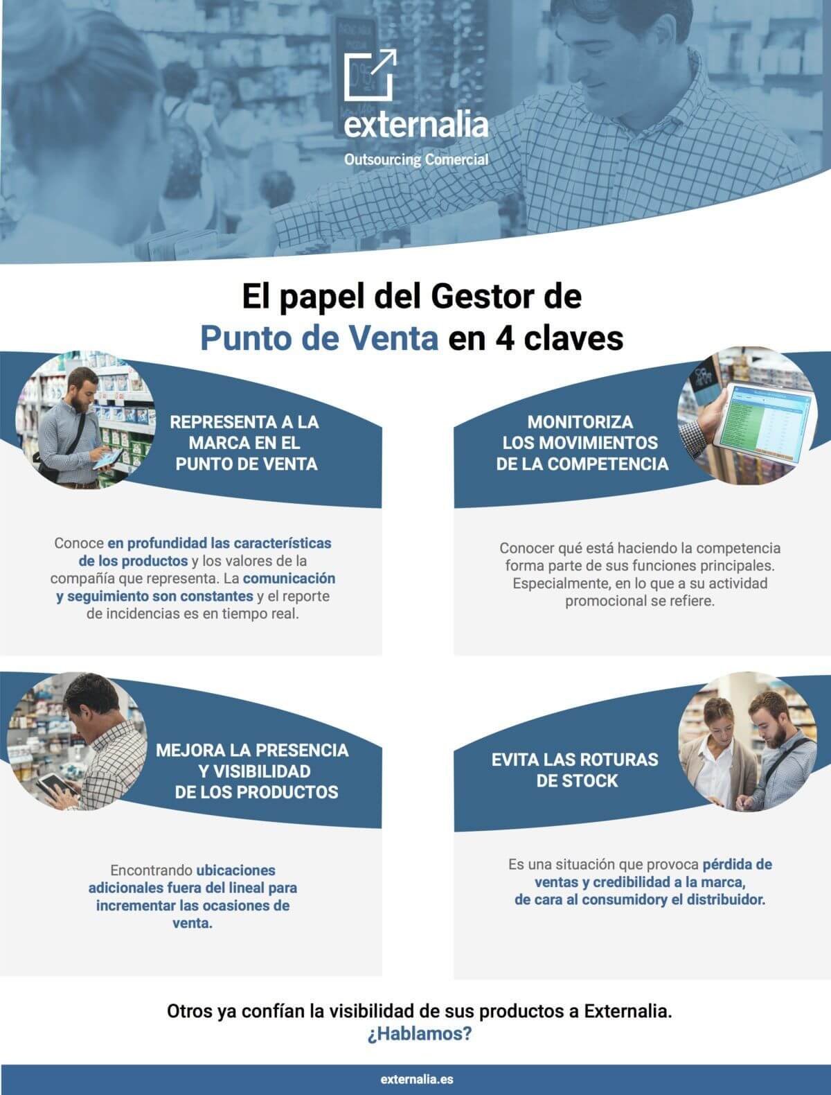 papel gestores de punto de venta